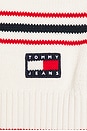 view 6 of 5 Stripe Cable Knit Polo in Ancient White