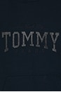 view 3 of 4 Relaxed Tommy Glitter Hoodie in Dark Night Navy