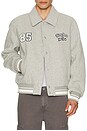 view 4 of 5 Varsity Jacket in Grey Heather