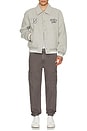 view 5 of 5 Varsity Jacket in Grey Heather
