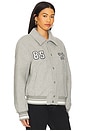 view 2 of 5 Varsity Jacket in Grey Heather