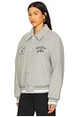 view 3 of 5 Varsity Jacket in Grey Heather