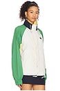 view 2 of 6 Colorblock Jacket in Ancient White & Coastal Green