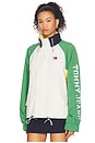 view 3 of 6 Colorblock Jacket in Ancient White & Coastal Green