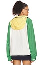 view 5 of 6 Colorblock Jacket in Ancient White & Coastal Green