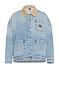 view 1 of 5 Relaxed Chore Jacket in Denim Light