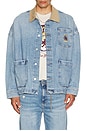view 4 of 5 Relaxed Chore Jacket in Denim Light