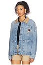 view 2 of 5 BLOUSON RELAXED in Denim Light