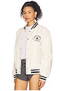 view 2 of 5 Varsity Jacket in Ecru