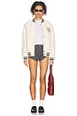 view 5 of 5 Varsity Jacket in Ecru
