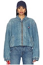 view 2 of 5 Essential Padded Jacket in Denim Medium