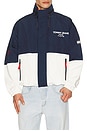 view 1 of 5 Colorblock Windcheater Jacket in Dark Night Navy & Multi