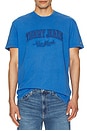 view 4 of 5 Vintage Varsity Tee in Tempo Blue