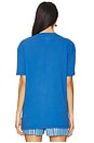 view 3 of 5 Vintage Varsity Tee in Tempo Blue
