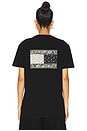 view 3 of 4 Paisley Flag Tee in Black