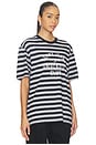 view 2 of 4 Tシャツ in Grey Heather & Black Stripe