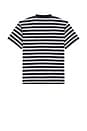 view 2 of 4 Stripe Graphic Tee in Grey Heather & Black Stripe