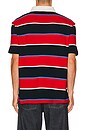 view 2 of 5 Relaxed Bold Stripe Rugby in Rapid Red Stripe