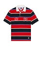 view 5 of 5 Relaxed Bold Stripe Rugby in Rapid Red Stripe