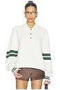 view 1 of 5 90s Colorblock Knitted Polo in Ancient White