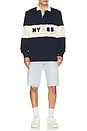 view 3 of 5 Relaxed Panel Rugby in Dark Night Navy