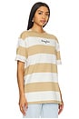 view 2 of 4 Bold Stripe Tee in Tawny Sand Multi