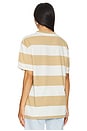 view 3 of 4 Bold Stripe Tee in Tawny Sand Multi