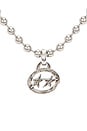 view 2 of 3 Icon Ball Necklace #1 in Plata