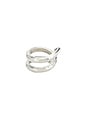 view 2 of 3 ANILLO DE ICONO TWISTED in Plata