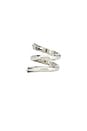 view 3 of 3 ANILLO DE ICONO TWISTED in Plata