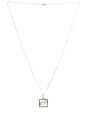 view 1 of 3 Stoned Icon Necklace in Plata