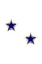 view 1 of 2 Enameled Star Studs in Silver