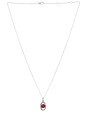 view 1 of 3 Icon Link Ruby Necklace in Silver