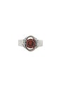 view 1 of 3 Icon Link Ruby Ring in Silver