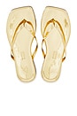 view 1 of 5 Lily Mirror Flip Flop in Gold