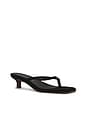 view 2 of 5 Julia Square Toe Suede Flip Flop in Sable Suede