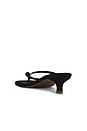 view 3 of 5 Julia Square Toe Suede Flip Flop in Sable Suede
