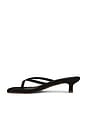 view 5 of 5 Julia Square Toe Suede Flip Flop in Sable Suede