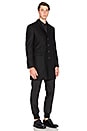 view 3 of 4 MANTEAU EN LAINE TOPCOAT in Black