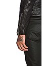 view 5 of 5 Washed Lamb Leather Motorcycle Jacket in Black