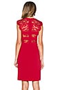 view 3 of 4 Lace Dress in Red