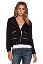 view 2 of 4 Moto Hoodie in Black