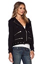 view 3 of 4 Moto Hoodie in Black