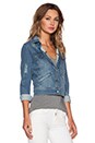 view 3 of 5 Destroyed Denim Jacket in Blue