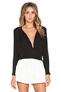 view 1 of 3 TOP MANCHES LONGUES in Black