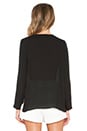 view 3 of 3 TOP MANCHES LONGUES in Black