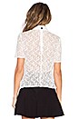 view 3 of 3 Lace Top With Velvet Bow in Ecru