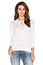 view 1 of 3 Lace Up Top in White