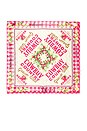 view 2 of 3 Cowboy Country Grown Wild Berries Silky Bandana in Red Gingham