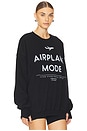 view 2 of 4 SUDADERA AIRPLANE MODE USPS in Black